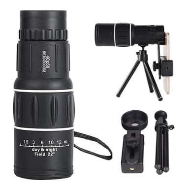 40x60 Portable High Magnification Monocular Telescope, 2025 New Monoculars for Adults High Powered with Smartphone Holder and Tripod, Handheld Telescope for Bird Watching Hiking Travel Concert - Image 1