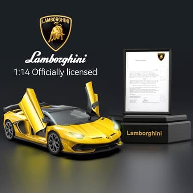 AEROQUEST Lamborghini Remote Control Car, Officially Licensed 1:14 Lambo RC Car for Boys Girls Birthday Gift, Yellow Toys for 3 4 5 Years Old(Yellow) - Image 3
