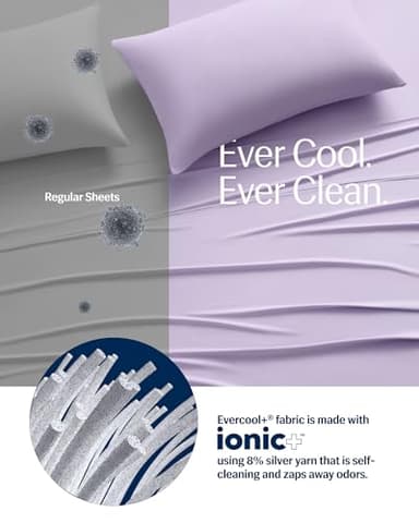 REST® Evercool®+ Cooling Pillowcases King - 2 Pillowcases for Sensitive Skin, Silver Infused Fabric for Hygienic Sleep, Silky Smooth for Curly Hair, High Elastic for Snug Fit (19x35 inches) - Image 5