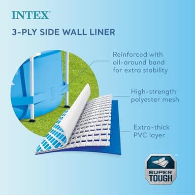 INTEX 28201EH Metal Frame Above Ground Swimming Pool Set: 10ft x 30in – Includes 330 GPH Cartridge Filter Pump – Puncture-Resistant Material – Rust Resistant – 1185 Gallon Capacity - Image 6
