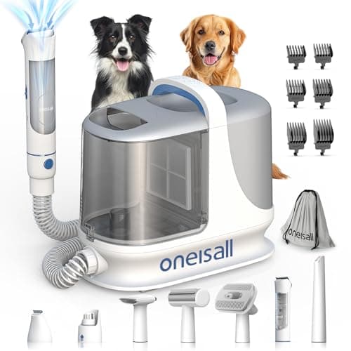 oneisall Dog Grooming Vacuum, 13000Pa Powerful 3L Dust Cup Pet Grooming Vacuum with Dog Clippers & Shedding Brush 7 Dog Grooming Kit, 3L Dust Cup, Super Quiet, 3 Suction Levels, BM3 - Image 1