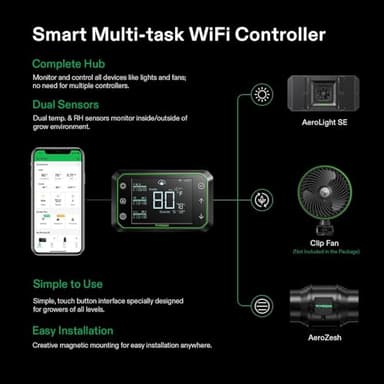 VIVOSUN GIY Smart Grow Tent System 4x4, WiFi-Integrated Grow Tent Kit, with Automate Ventilation and Circulation, Schedule Full Spectrum 200Wx2 LED Grow Light, and GrowHub E42A Controller - Image 4