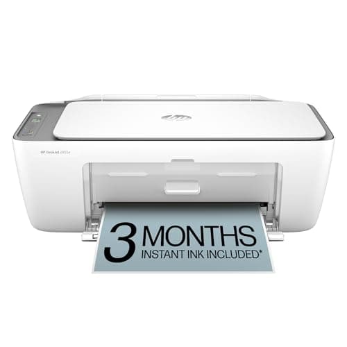HP DeskJet 2855e Wireless All-in-One Color Inkjet Printer, Scanner, Copier, Best-for-home, 3 month Instant Ink trial included, AI-enabled (588S5A) - Image 1