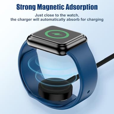 Susnwere 3 in1 USB C Magnetic Watch Charger,Magnetic iWatch Fast Charging Cable 6ft for iPhone 16/15/14/13/12 Pro/Max/XR/XS/XS Max and Apple Watch Series SE/8/7/6/5/4/3/2/1 38mm 40mm 42mm 44mm 45mm - Image 6