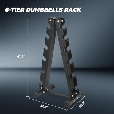 RITFIT 300/350/450/650/180/200/210 LB Rubber Hex Dumbbells Set with Optional Dumbbell Rack, Multi Weight Set to Choose, Ideal for Home Gym and Fitness(350LB Set with Rack) - Image 3