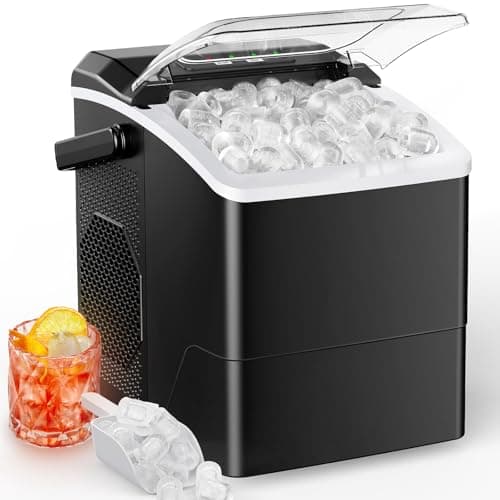 Marsail Ice Makers Countertop, 26 lbs per Day, Fast Ice in 6 Minutes, Self-Cleaning Ice Maker, Compact Countertop Ice Machine for Home, Kitchen/Office/Parties - Image 1