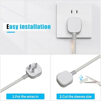 Cord Protectors from Pets No Chew - Heavy Duty Wire Cover & Transparent Cable Sleeve (1/2in Dia, 30ft Length, 2mm Thick) - Puppy Proof Cord Covers for Electrical Wires, TV Cables, Chargers (30FT) - Image 6