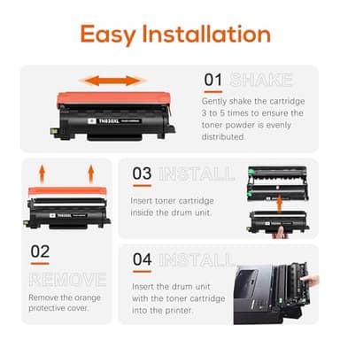 Jeostarky Compatible TN830XL Toner Replacement for Brother TN830XL TN830 XL Toner use with HL-L2460DW HL-L2405W HL-L2400D HL-L2480DW MFC-L2820DW MFC-L2760DW DCP-L2640DW MFC-L2900DW (Black,2 Pack) - Image 6