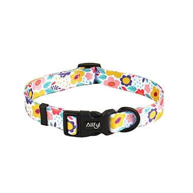 Dog Collar Adjustable Summer Flower Dog Collars with Safety Buckle Soft Comfortable Pet Collar for Small Medium Large Dogs - Image 9