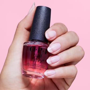 OPI Nail Envy Strengthener Pink to Envy | Sheer Soft Pink Crème Strengthening Nail Polish Treatment | Strengthen Weak & Thin Nails - Image 4
