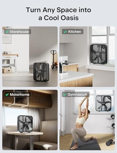 PELONIS 20 Inch Box Fan – 3 Speeds, 25ft/s, Floor Fans, Superior Air Throw (2295 CFM), Lightweight, 5 Blades, Portable & Durable for Bedroom, Office, Living Room, Garage - Image 7