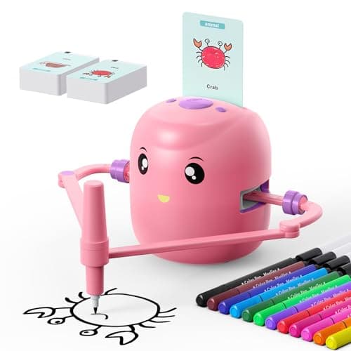 Smart Drawing Robot for Kids,Montessori Educational Painting Toy for 5+ with Voice Interaction&16 Color Pens,Magic Drawing Robot with 150 Learning Word Cards,Ideal Gift for 5+ Year Old Boys Girls - Image 1