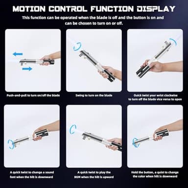 Saberforms Lightsaber Dueling Light Saber with 12 RGB Colors 16 Sound Fonts and Motion Control, Force FX Lightsabers with Premium Metal Handle and Replaceable Blade, Light Sabers for Adults, Kids - Image 5