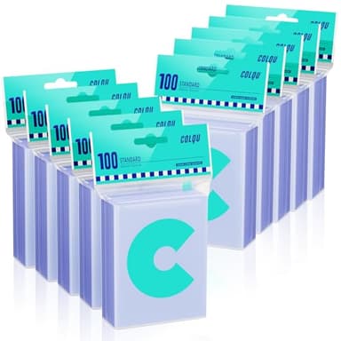 1000ct Card Sleeves for Trading Cards, Clear Penny Sleeves, Baseball Card Sleeve, Soft Sports Card Sleeve, Plastic Card Protector Fit for MTG Game Card Standard Cards - Image 1