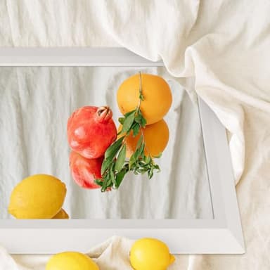 Amorho Bathroom Mirror, 72 X36 Inch White Thick Metal Framed Wall Mirrors for Over 2 Sinks, Bedroom, Living Room, Entryway, Large Rectangle Wall-Mounted Mirrors. - Image 3