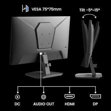 SANSUI 24 Inch Gaming Monitor 180Hz, DP 1.4 & HDMI 2.0 Ports High Refresh Rate Computer Monitor, Racing FPS RTS Modes, 1ms Response Time 110% sRGB (ES-G24F4, HDMI Cable Included) - Image 7