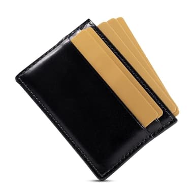 House of Jack Co. Slim Daddy Slim Money Clip Wallet for Men, Minimalistic Front Pocket Card Holder, Full Grain Cowhide Leather Wallet, Black - Image 5