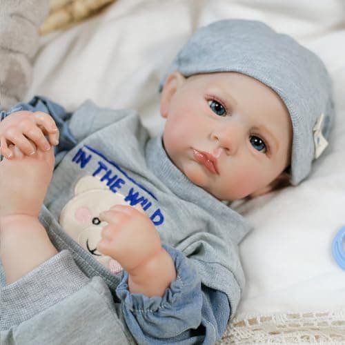 Reborn Baby Dolls Boy - 20 Inch Realistic Newborn Baby Dolls Full Vinyl Soft Body Anatomically Correct Real Life Baby Dolls with Doll Accessories and Gift Box for 3+ Year Old Kids - Image 1