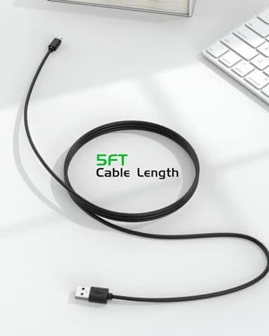 Superer Micro USB Charger Cable Fit for PS4 Controller, DualShock 4, Xbox One S X, Roku Streaming Stick Express Premiere+, Fire TV Stick, Fit for Android Phone, Kindle Tablet Data Sync Power Cord - Image 8