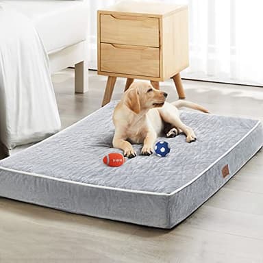 WNPETHOME Orthopedic XXL Dog Beds Large Sized Dog, Waterproof Extra Large Dogs Bed with Removable Washable Cover, Multi-Needle Quilting Dogs Crate Bed - Image 1