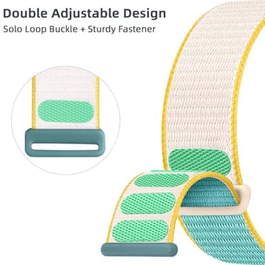 WJK Compatible with Apple Watch Band 45mm 46mm 42mm 49mm for Men Women, Nylon Solo StrapCompatible with Apple Watch Band Series 10 9 8 7 6 5 4 3 2 1, iWatch for Ultra 2 - Image 2