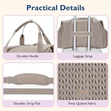 mommore Diaper Bag Tote, Large Capacity Travel Diaper bags, Hospital Bag for Labor Delivery, Baby Bag with Pacifier Case, Changing Pad - Image 5