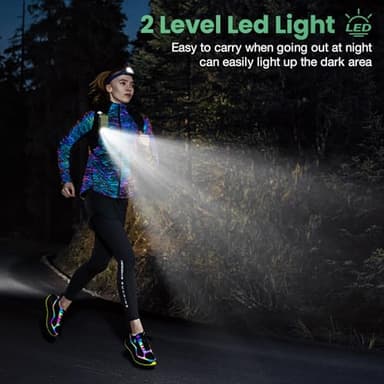 INFURTURE Wearable Bluetooth Speaker with RGB/Flashlight Clip On Bluetooth Speaker (Non-Magnetic)-Built-in Noise Reduction Mic for Hands-Free Music/Calls-for Work/Riding/Golf/Outdoor(Green) - Image 4