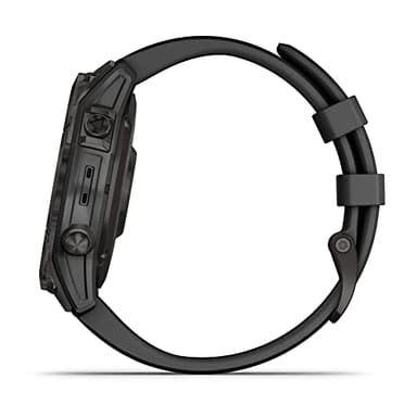 Garmin 010-02540-34 fenix 7 Sapphire Solar, adventure smartwatch, Solar Charging Capabilities, rugged outdoor GPS watch, touchscreen, health and wellness features, Black DLC Titanium with Black Band - Image 5