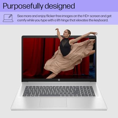 HP Flagship 17.3 Touchscreen Laptop Computer - 17.3 HD+ 250-Nits Display, AMD Ryzen 5 7530U(Beat i7-1165G7), 64GB RAM, 2TB SSD, WiFi 6, Numeric Keypad, Win 11 Pro & Office Pro & External DVD Driver - Image 2