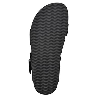 WHITE MOUNTAIN Shoes Hazy Footbed Sandal, Black/Nubuck, 10 M - Image 7