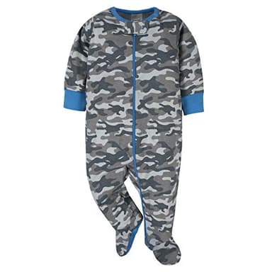 Onesies Brand baby boys 4-pack 'N Plays Footies and Toddler Sleepers, Blue Dino, 0-3 Months US - Image 2