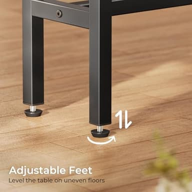 SUPERJARE 5.9 Inch Narrow Console Table with Outlet, Sofa Table Set of 2, Total Length 78.8'', Behind Couch Table, Long Entryway Tables with Charging Station, for Living Room, Hallway, Rusitc Brown - Image 9