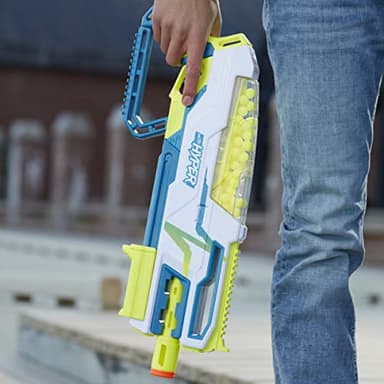 NERF Hyper Bundle, Siege-50 Pump-Action Blaster, Up to 110 FPS Velocity, Eyewear (Amazon Exclusive) - Image 3