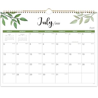Wall Calendar 2025-2027 - JULY 2025 to JUNE 2027, 24 Months Wall Calendar 2025-2027, 14.8'' x 11.5'', Large Blocks with Julian Dates - Image 1