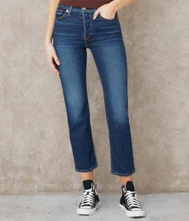 Levi's Women's Wedgie Straight Jeans (Also Available in Plus), (New) Indigo Here We Go 32 Regular - Image 5
