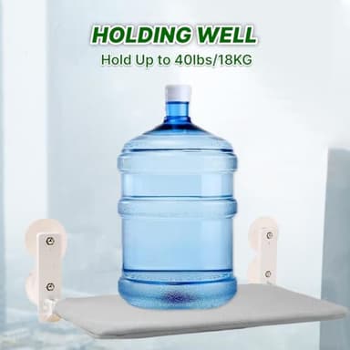 JAMESVAN Cat Window Perch,Foldable Cat Hammock for Window,Cat Window Hammock with 4 Suction Cups - Image 4