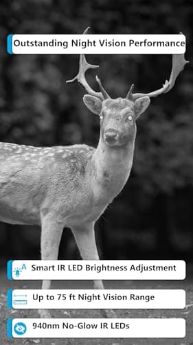 Meidase Trail Camera P90 Pro, WiFi Bluetooth, Super-Low-Light Sensitivity, 120° View Angle, 48MP 1296p, Night Vision, Motion Activated, Waterproof, Live Stream to Cell Phone for Hunting Game Cameras - Image 7