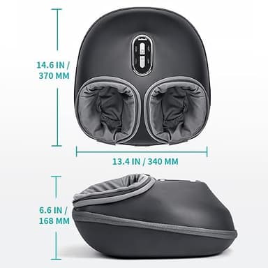 Nekteck Shiatsu Foot Massager with Heat, FSA Eligible Deep Kneading Therapy Air Compression, HSA Feet Massage Improve Blood Circulation Foot Wellness Soothing Pain Relief, Relax for Home Office Use - Image 8