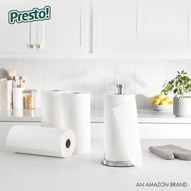 Amazon Brand - Presto! Flex-a-Size Paper Towels, 158 Sheet Huge Roll, 12 Rolls (2 Packs of 6), Equivalent to 38 Regular Rolls, White - Image 2