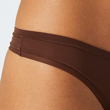 Amazon Essentials Women's Microfiber Underwear (Hipster & Thong, Available in Plus Size), Pack of 6, Black/Rich Hazel, Medium - Image 3