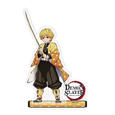 ABYSTYLE - Demon Slayer Kimetsu no Yaiba Acrylic Figures - Stand Figure Acrylic Model Plate Desk Decor Standing Sign Cosplay Gifts (Zenitsu Agatsuma) - Image 1