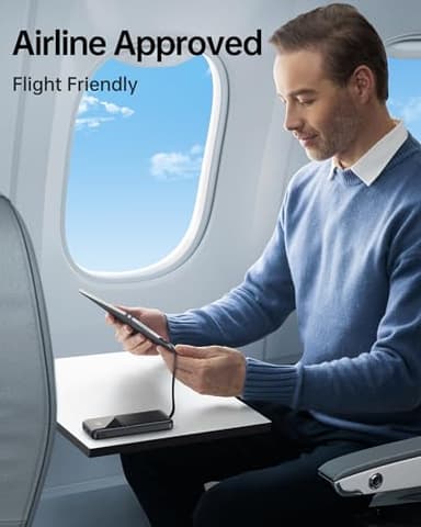 Portable Charger with Built in Cable - Power Bank Fast Charging 22.5W USB C 10000mAh LED Display Travel Battery Pack 5 Outputs & 3 Inputs for iPhone Samsung Android iPad Phones Tablets etc - Image 7