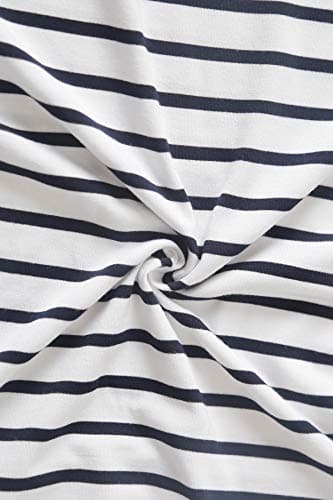 Smallshow 3 Pcs Maternity Nursing T-Shirt Nursing Tops White Stripe-Black-Grey X-Large - Image 6