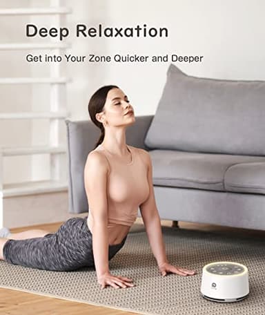 Dreamegg D1 Sound Machine - White Noise Machine with Baby Night Light for Sleeping, High Fidelity Sounds, Timer & Memory Feature, Sound Machine for Baby Adults, Home, Office, Travel (White) - Image 7