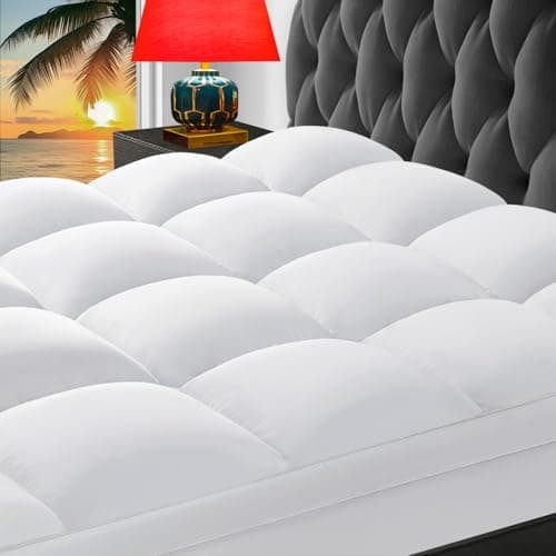 CHOKIT Full Mattress Topper, Extra Thick Pillow Top Mattress Pad for Back Pain Relief, Cooling Bed Topper Mattress Cover with 8-21 Inch Deep Pocket - Image 1
