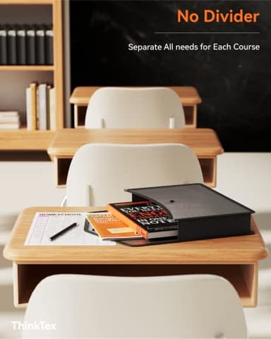 ThinkTex Plastic Expanding File Folder, Transparent envelopes with Snap Closure, No Dividers, Large Capacity, Fit Letter/A4 Size - 5 Packs - Image 4