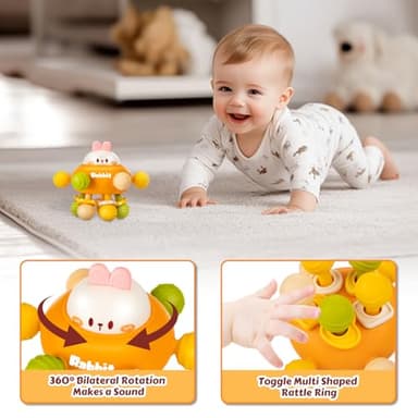 Baby Teething Toys, Baby Teethers Montessori Sensory Toys for 0-6-12 Months, Gifts for 1 Year Old Boys Girls Infant Newborn 0 3 6 9 12 18 Months Toys - Image 4
