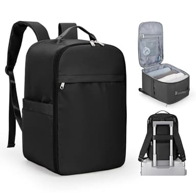 WEPLAN United Airlines Approved Personal Item Travel Bag, Underseat 20L Carry on Backpack, 40×20×25CM Cabin Luggage Bag, Mochila deviaje, Frontier Airlines Personal Item Bags, Black - Image 8