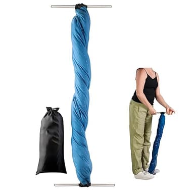 HeYi Home Ultra-Light Manual Clothes Wringer - Hand Crank Laundry Dryer for Lightweight Clothing & Towels, Portable w/Camp/Travel/Off-Grid Use, Compact Eco-Friendly Design - Durable & Space-Saving - Image 1