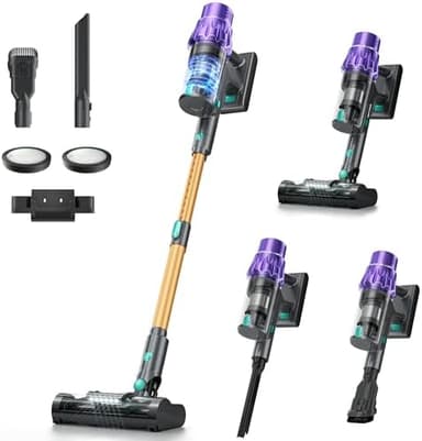 Cordless Vacuum Cleaner, 560W/50KPA/70Mins Vacuum Cleaners for Home with Auto Dust Detection/LED Touch Display, Stick Vacuum Cordless Rechargeable, Pet Vacuum for Pet Hair,Hardwood Floor,Carpet - Image 3